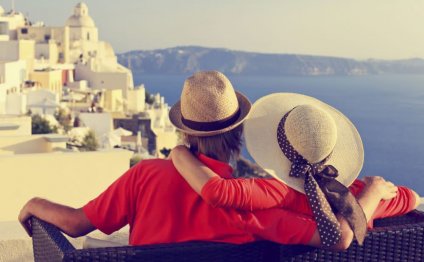 Happy young couple on vacation