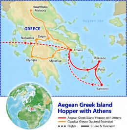 Aegean Greek Island Hopper tour itinerary