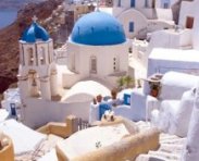 Blue Churches, Oia, Santorini Island