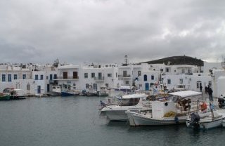 Naousa waterfront - a cool place to go if visiting the Greek islands in winter