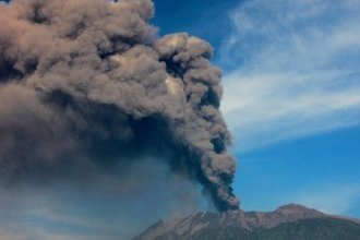 The 10,800-foot Mount Raung volcano in Indonesia has emitted clouds of ash that have affected flights in and out of the country