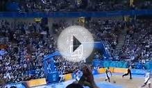 Athens 2004: Greece hits 3 pointer vs Team USA (basketball)