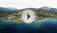 Travel to Greece! Lagonisi aerial view seaside area